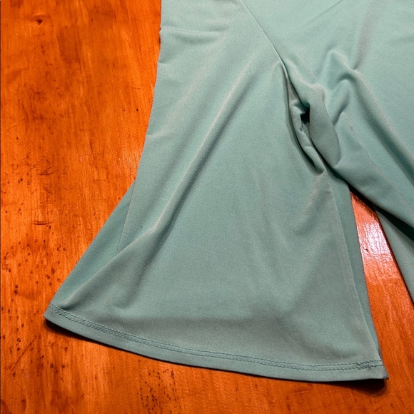 Grace Elements Aqua 3/4 Bell Sleeve Scoop Neck Tie Front Size Large - Picture 7 of 8
